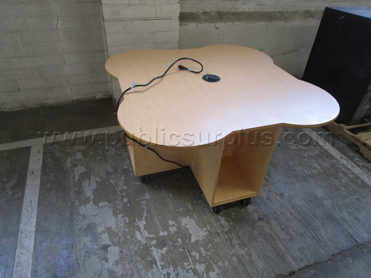 TABLE W/WHEELS & POWER PORT (43444) — photo 1