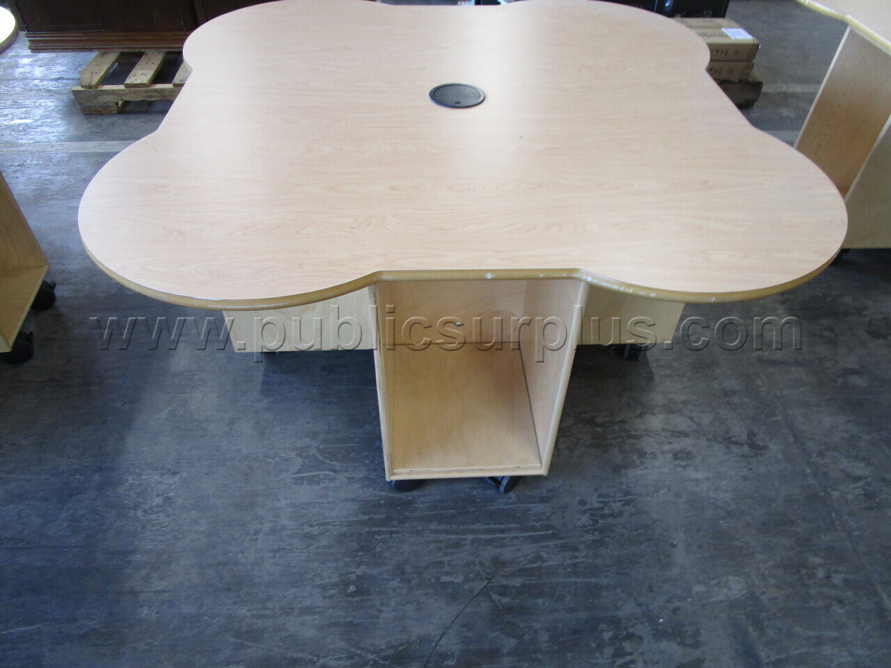 TABLE W/WHEELS & POWER PORT (43447) — photo 1