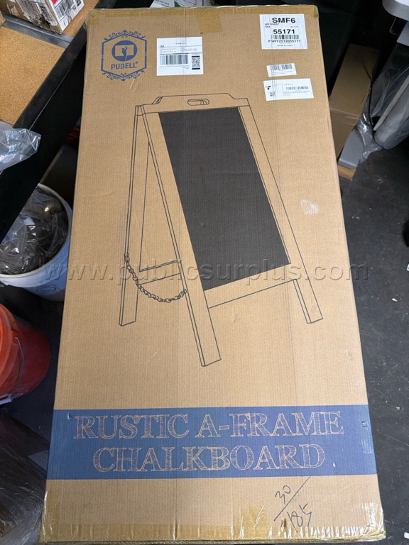 Rustic A-Frame Chalkboard Sign - A — photo 1