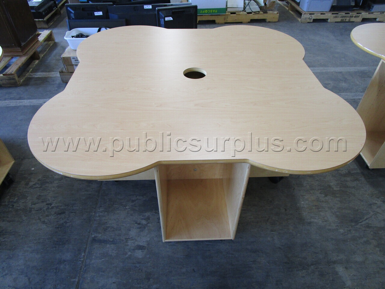 TABLE W/WHEELS & POWER PORT (43448) — photo 1