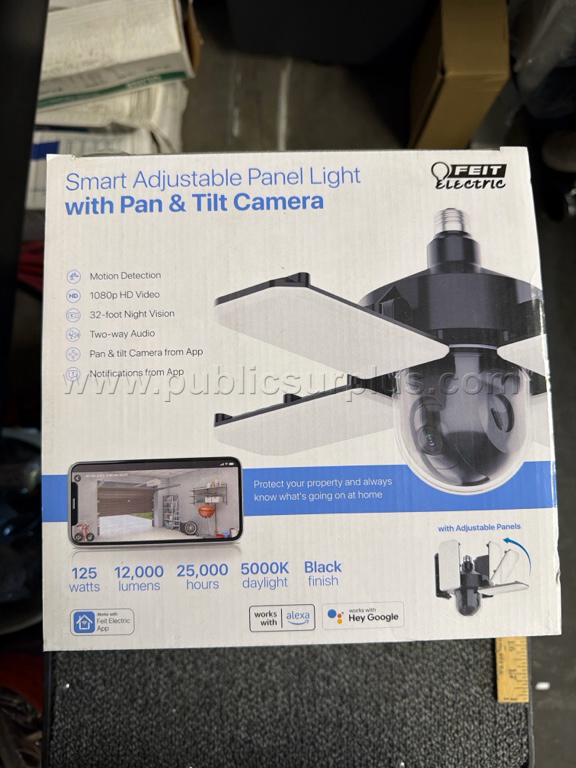 Smart Adjustable Panel Light With Pan & Tilt Camera - E — photo 1