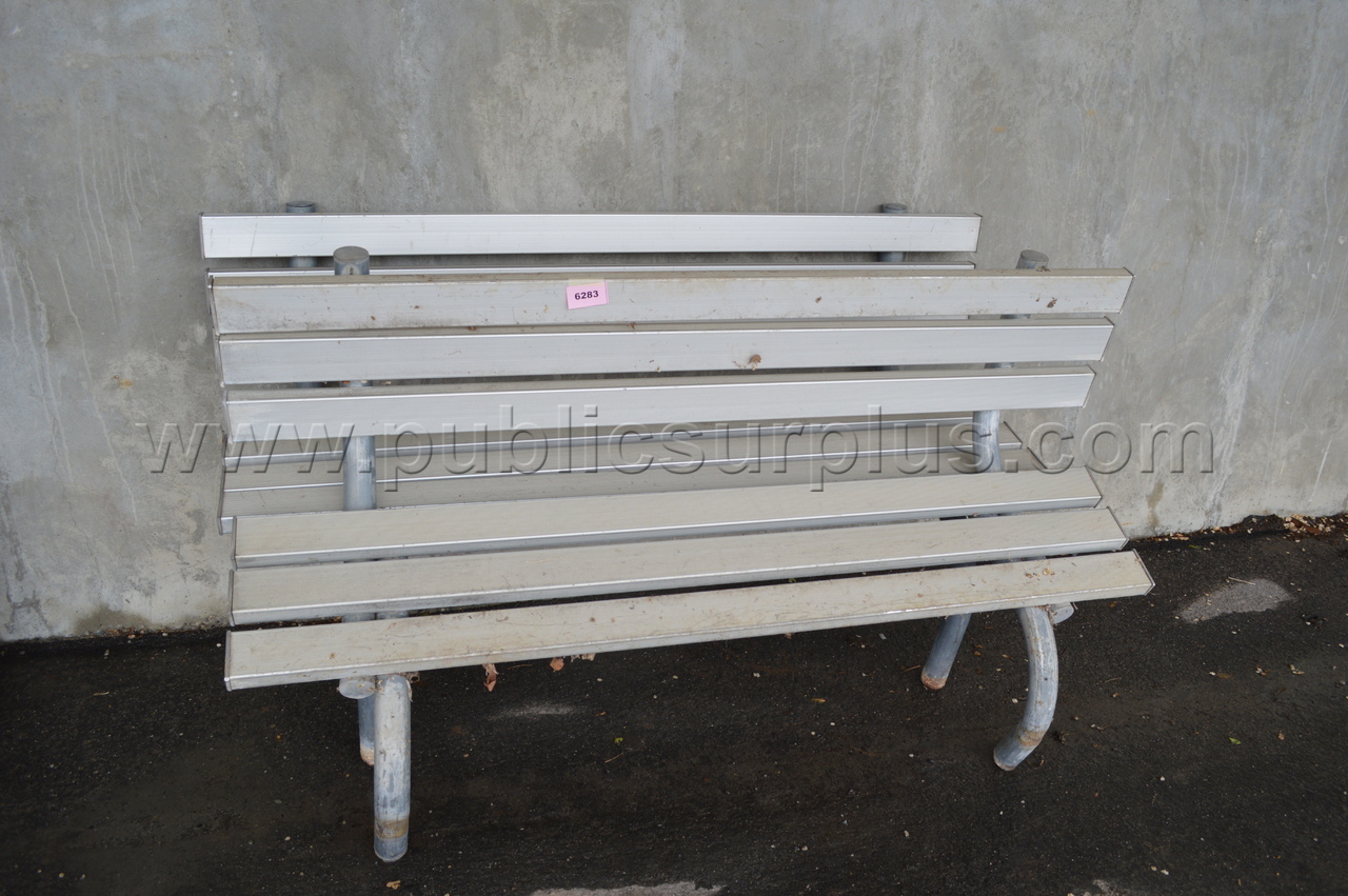 Two Aluminum Benches (Heavily Used Condition) ~6283~ — photo 1