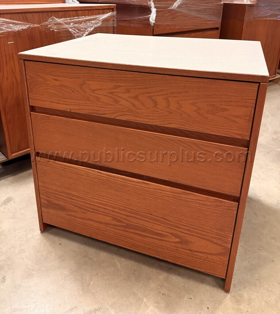 Student Dorm, Dressers w/ Three Drawers  - (Lot of Four) - (0714) - DD — photo 1