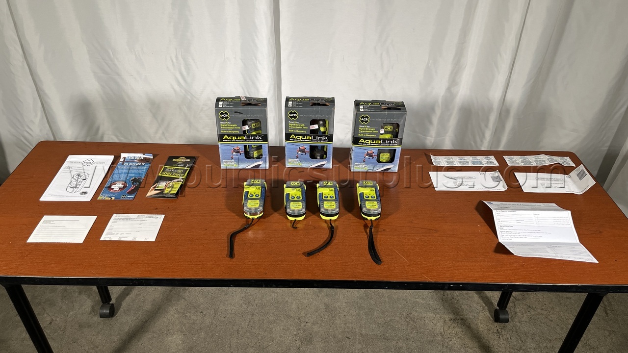 Lot of (7) ACR AquaLink Rescue Beacons - 2908 — photo 1