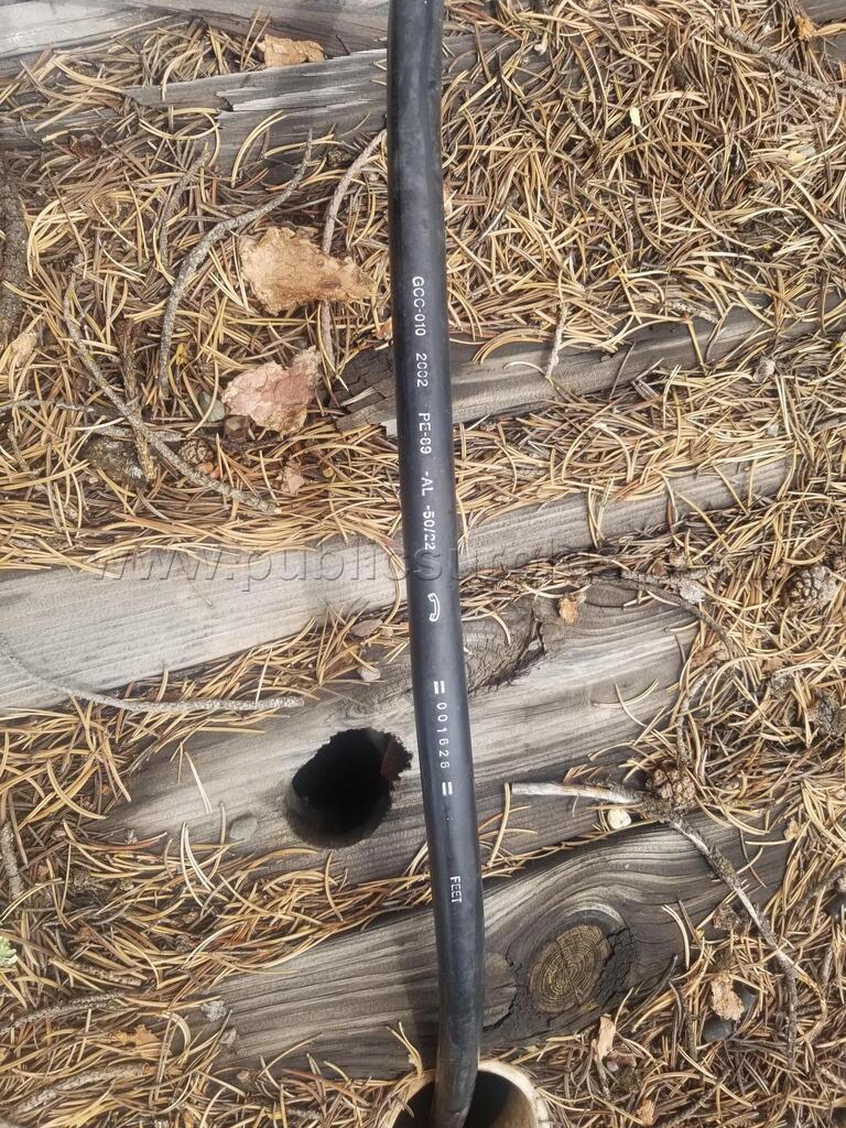 Large spool of telephone wire — photo 1