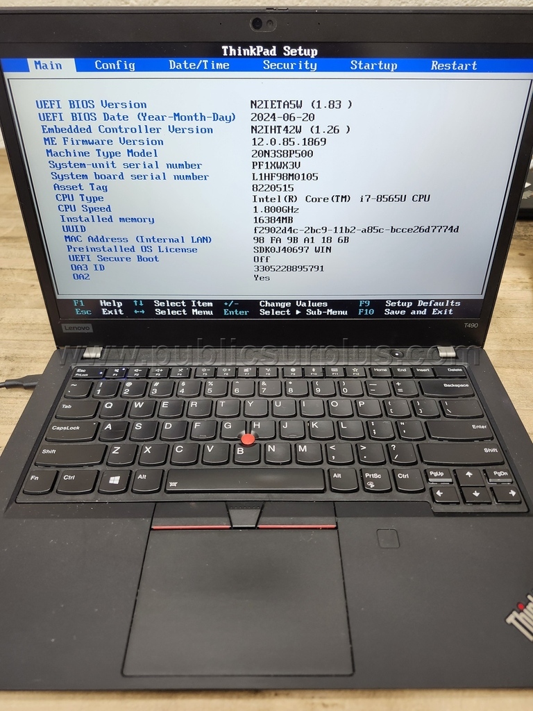 Lenovo ThinkPad T490 — photo 1