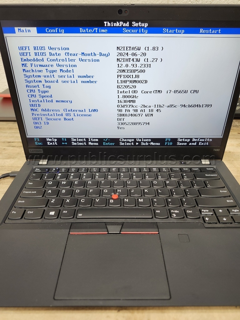 Lenovo ThinkPad T490 — photo 1