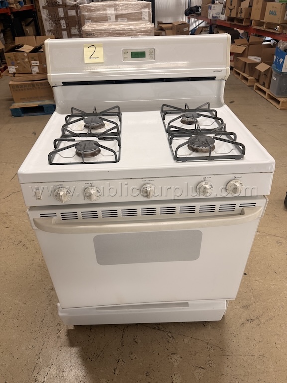Hotpoint 30 Gas Range, color: white (yr. 2002) — photo 1