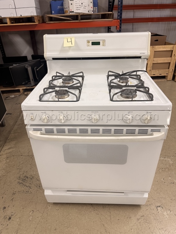 Hotpoint 30 Gas Range, color: white (yr. 2002) — photo 1