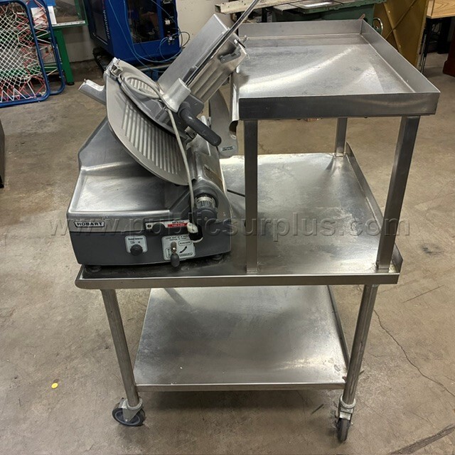 Hobart Deli Slicer & Stainless Steel Table — photo 1