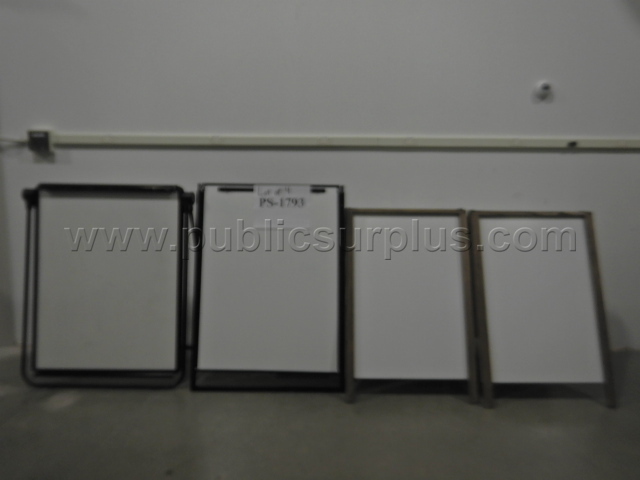 Free Standing White Board Stands - Lot of 4 — photo 1