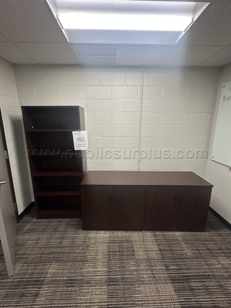 Lot #152 Office Shelf and 2 Door storage — photo 1