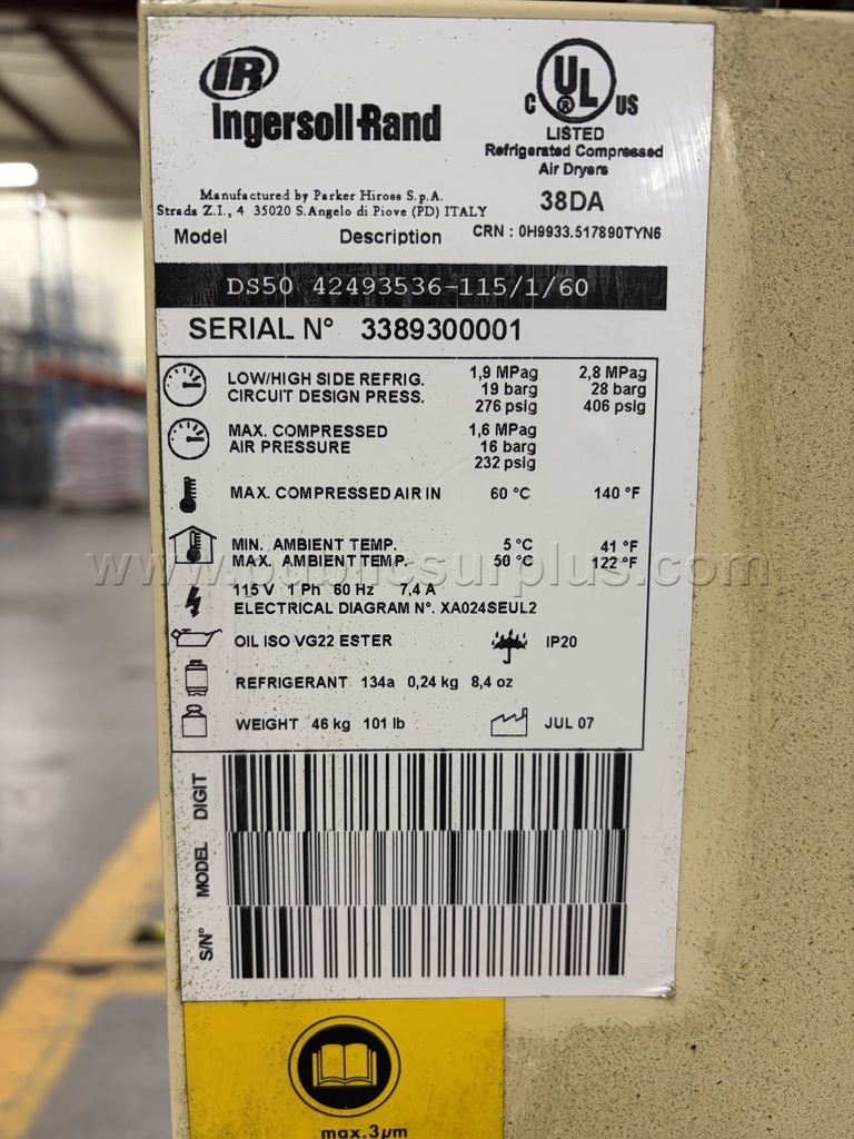 INGERSOLL RAND AIR COMPRESSOR — photo 1