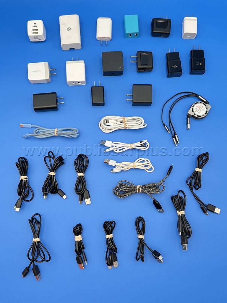 Assorted Charging Cables & Power Blocks  - Shipping $14.99 /RA — photo 1