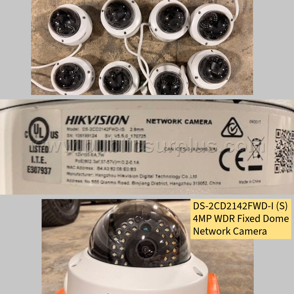 Hikvision DS-2CD2142FWD-I(S) 4MP WDR Fixed Dome Cameras (Lot of 8) — photo 1