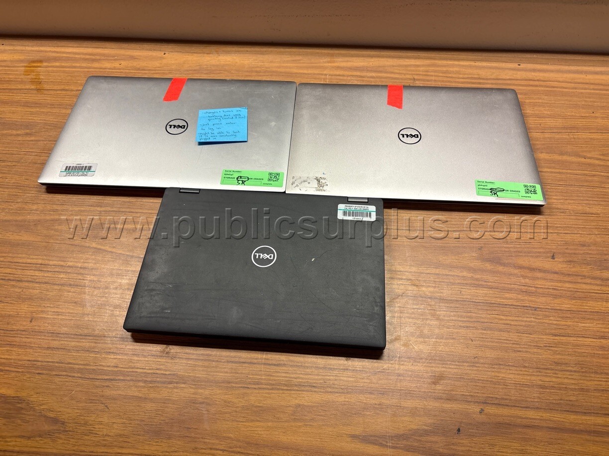 (3) Dell Laptops — photo 1