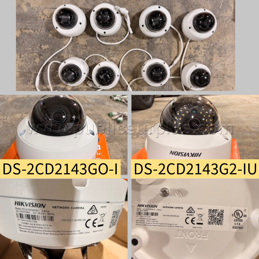 Mixed Hikvision DS-2CD2143G2-IU and DS-2cd2143G0-IU (lot of 8/4each) — photo 1