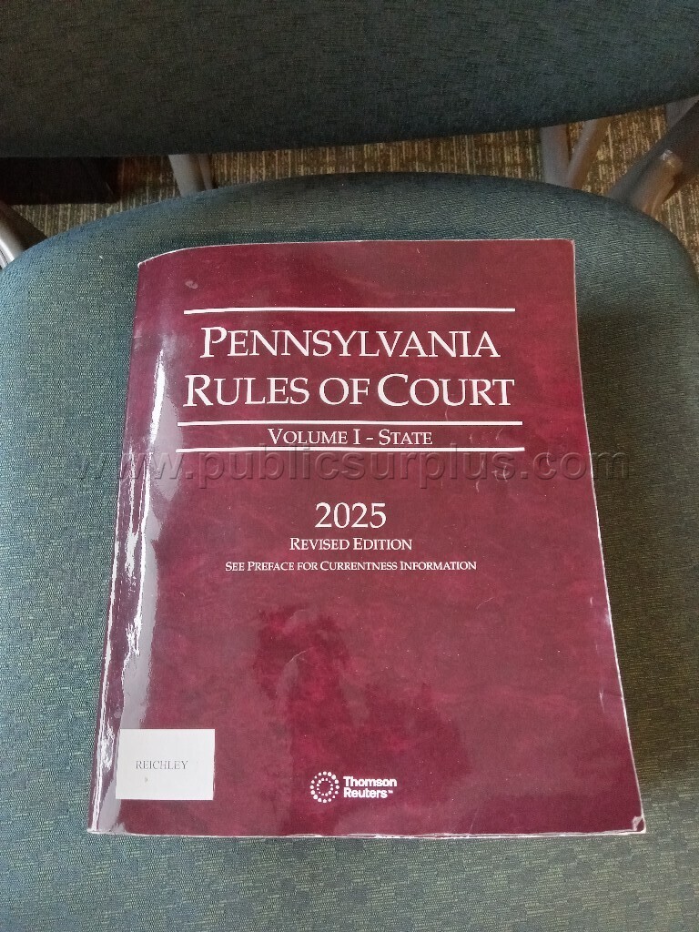 PA Rules of Court (Vol 1-State) 2025 — photo 1