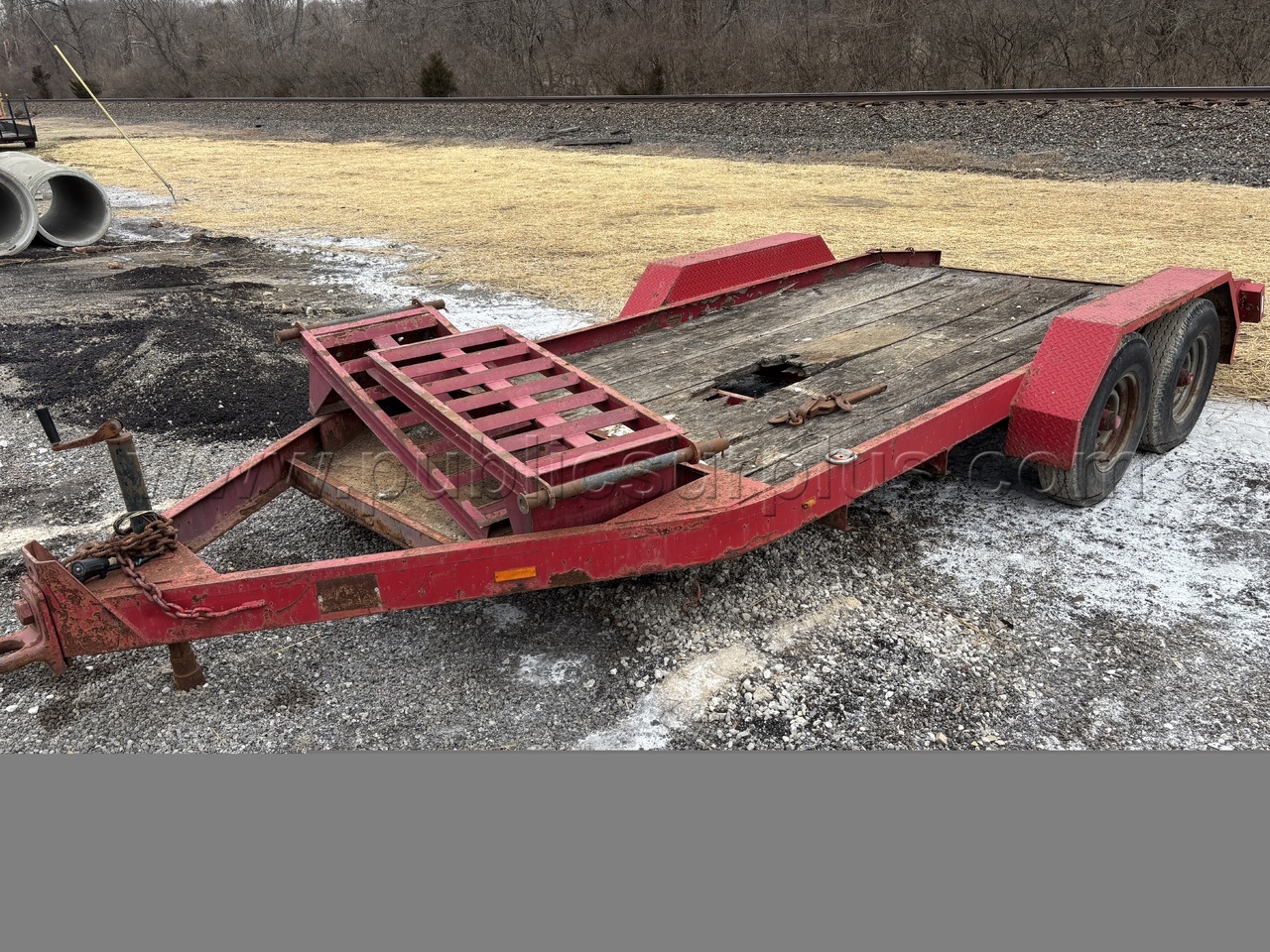 Pull Behind 14' Equipment Trailer — photo 1