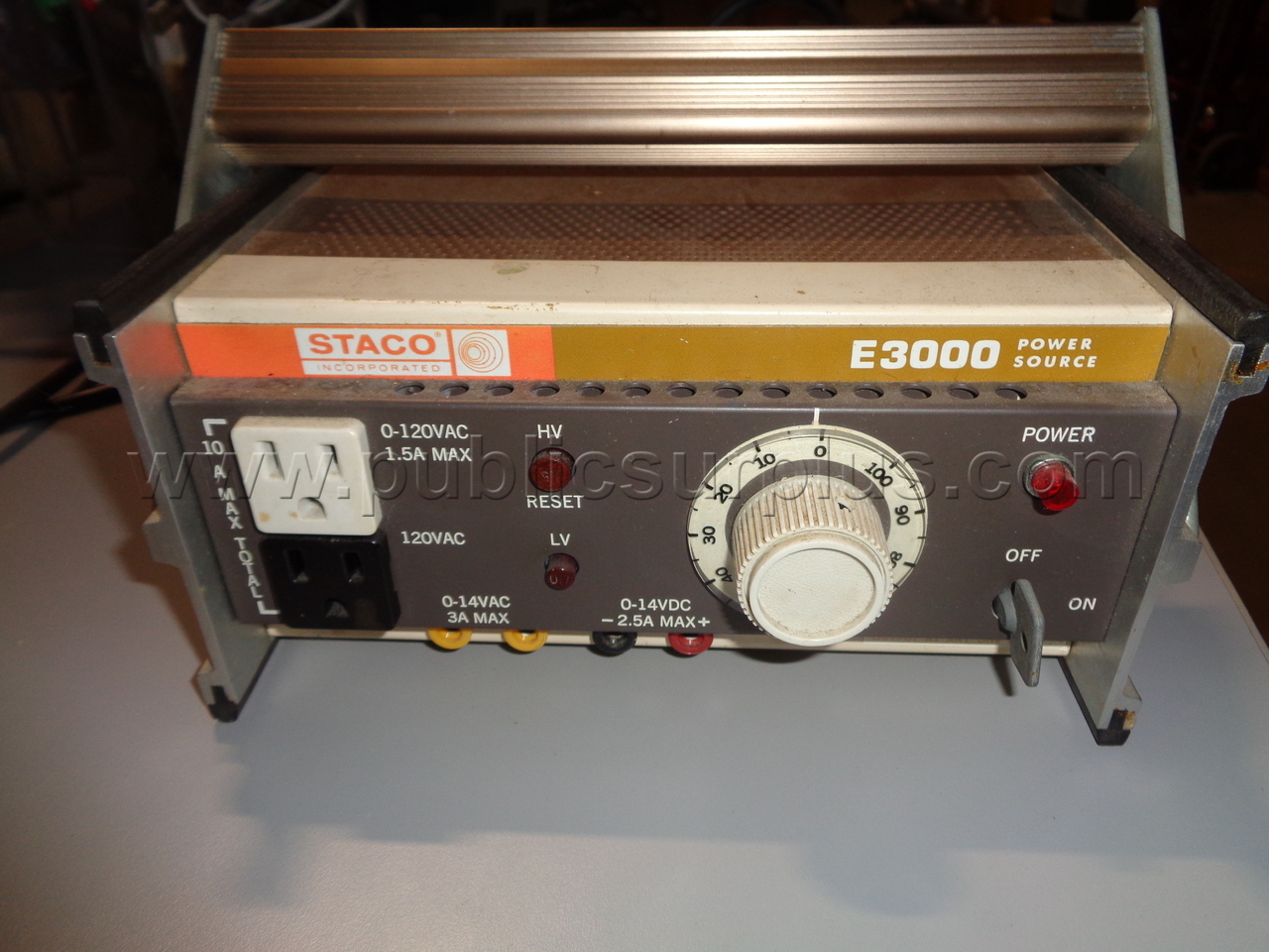 (2) Staco Incorporated E3000 Power Source *Unknown Conditions* — photo 1