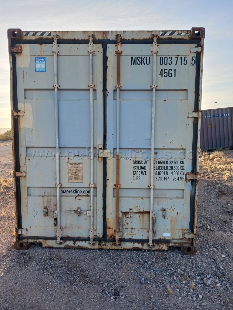 (1) 40' Storage Container - Used #MSKU 003715 — photo 1