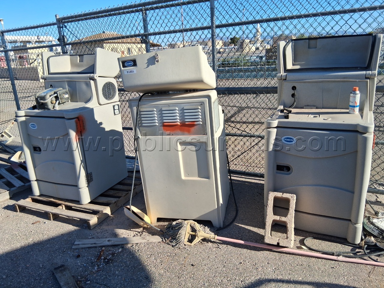 Lot of Hach Sampler Cabinets — photo 1