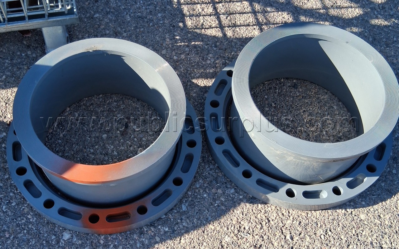 Lot of 2 12in PVC Fittings — photo 1