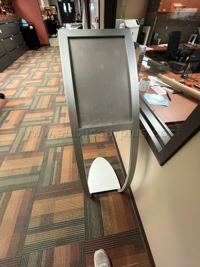 3 FREE STANDING SIGN HOLDERS — photo 1