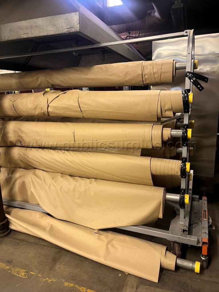Gym Floor Covers with Rack — photo 1