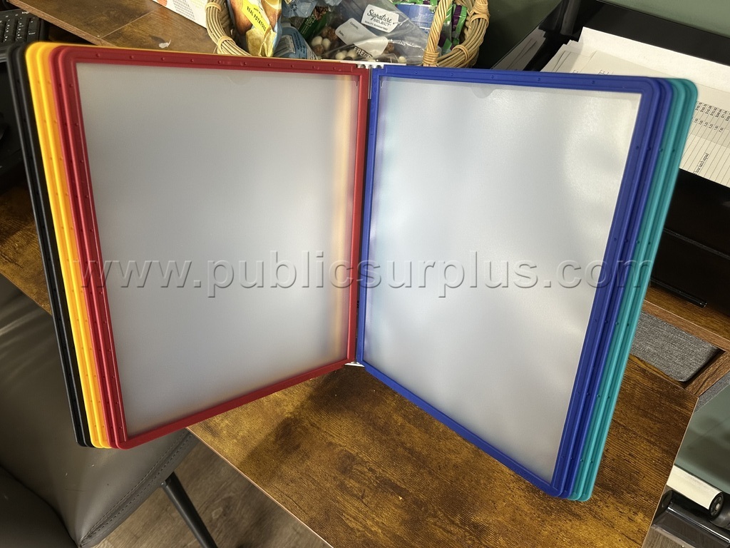 Heavy Duty 8.5x11 Flip Display Stand - 10 Panels - Metal Base Office Reference H — photo 1