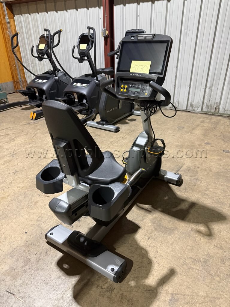 Lot of 1 - Matrix Recumbent Exercise Bike — photo 1