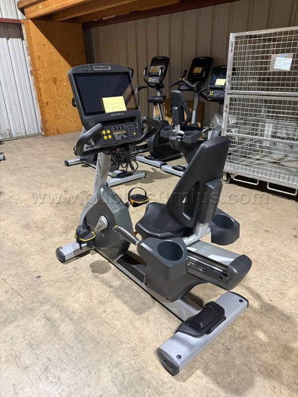 Lot of 1 - Matrix Recumbent Exercise Bike — photo 1