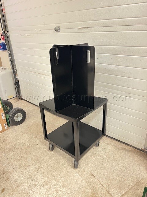 2- Metal Paper Carts — photo 1