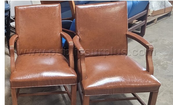 Lot 99 - Wooden Chairs, Different Colored Wooden Chairs in useable condition — photo 1