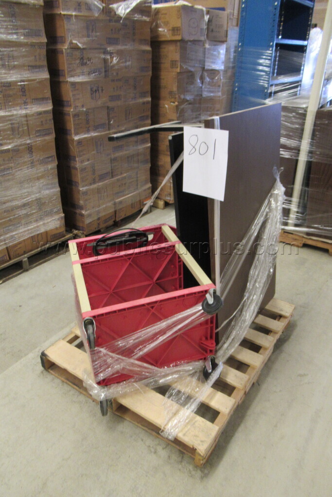 TV CART AND DESK - PALLET 801 — photo 1