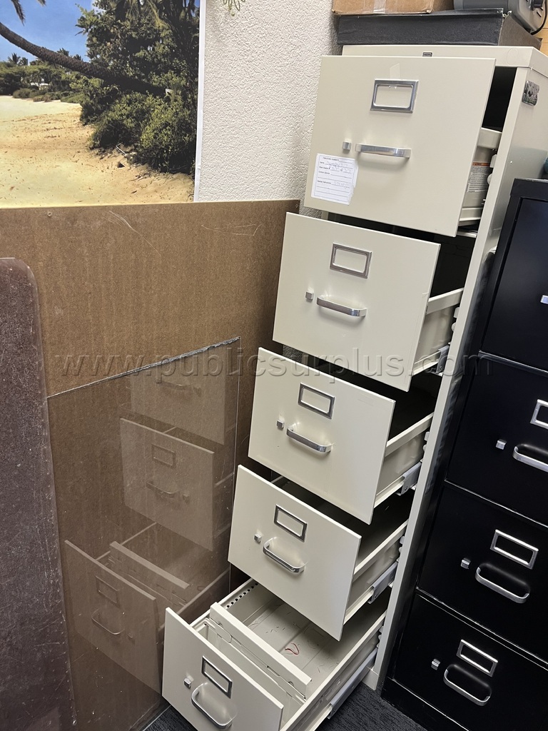 5 Drawer File Cabinet - Beige — photo 1