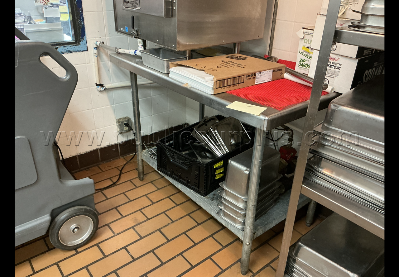 Smaller Stainless Prep Table — photo 1