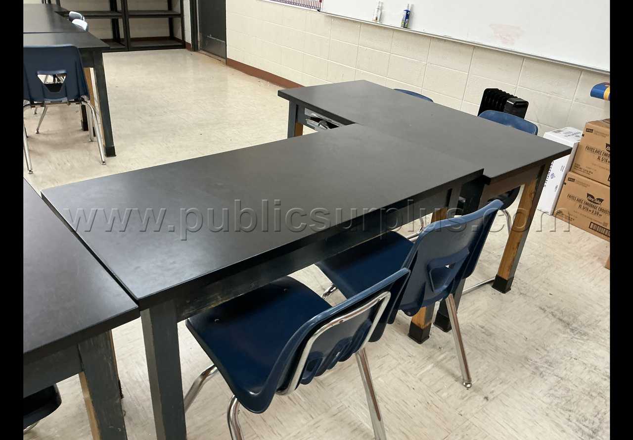Black Top Tables- Lot of 4 — photo 1
