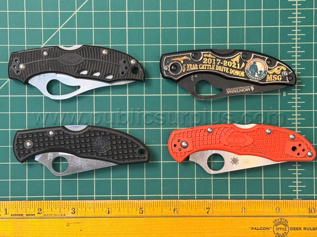 Byrd/Spiderco Folding Knives - QTY 4 - Shipping $12.00 — photo 1