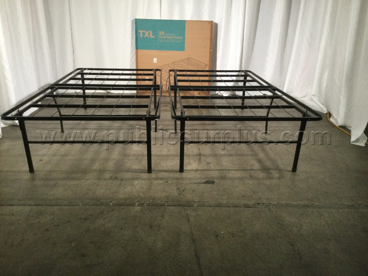 Lot of (3) Steel Bed Frames - 2945 — photo 1