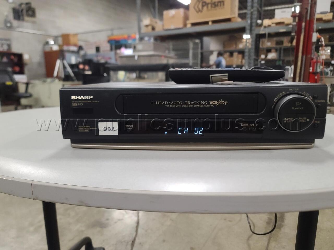Sharp XA-510 VHS VCR w/ Remote - 4-Head Auto Tracking VCR Plus+ — photo 1