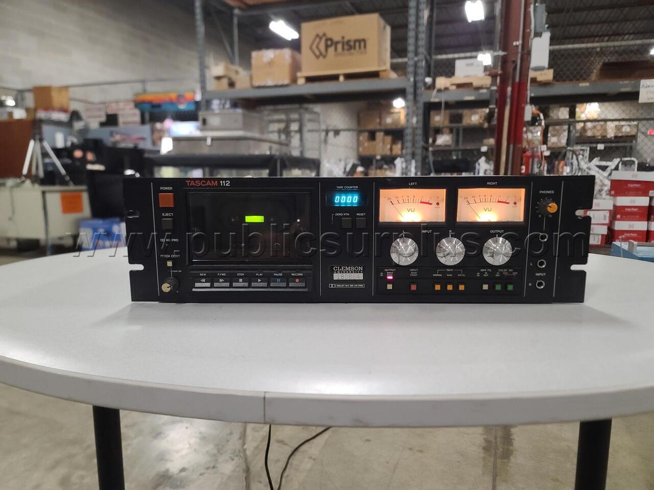 TASCAM 112 Professional Cassette Deck - Studio Audio Tape Recorder (Powers On) — photo 1