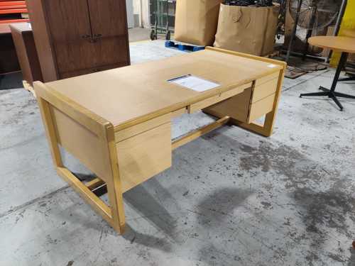 Six-Foot Oak Desk