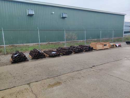 Fifty-Five Generation 1 & 2 True-Spin 4.25” ID Hollow Stem Augers with Collars and Drive Heads — photo 1