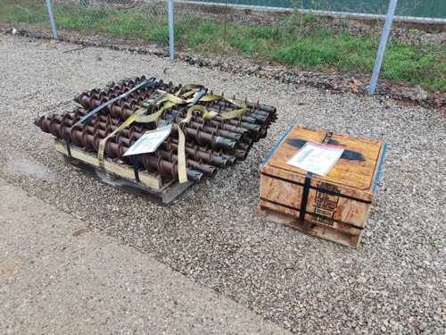 Twenty Generation 1 & 2 True-Spin 2.25” ID Hollow Stem Augers with Accessories — photo 1