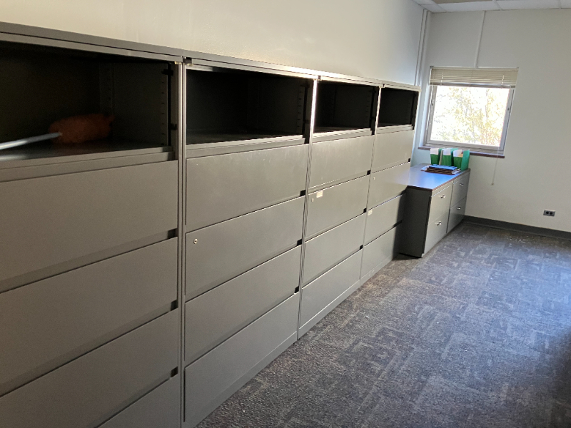 CUBICLES AND FILE CABINETS — photo 1