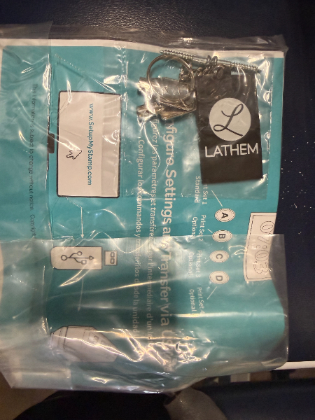 LATHEM TIME AND DATE STAMP MACHINE — photo 1