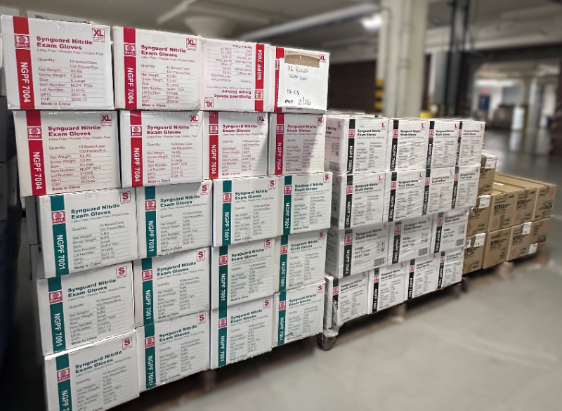 Assorted Nitril Exam Gloves — photo 1