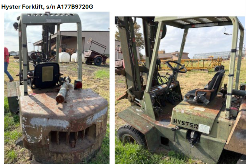 1986 Hyster Forklift — photo 1