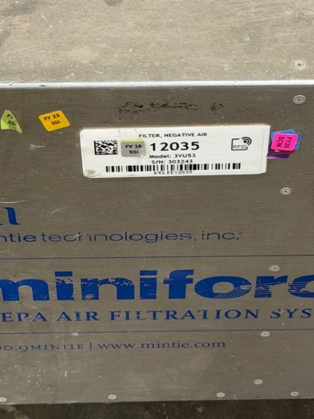 NEGATIVE AIR FILTER — photo 1